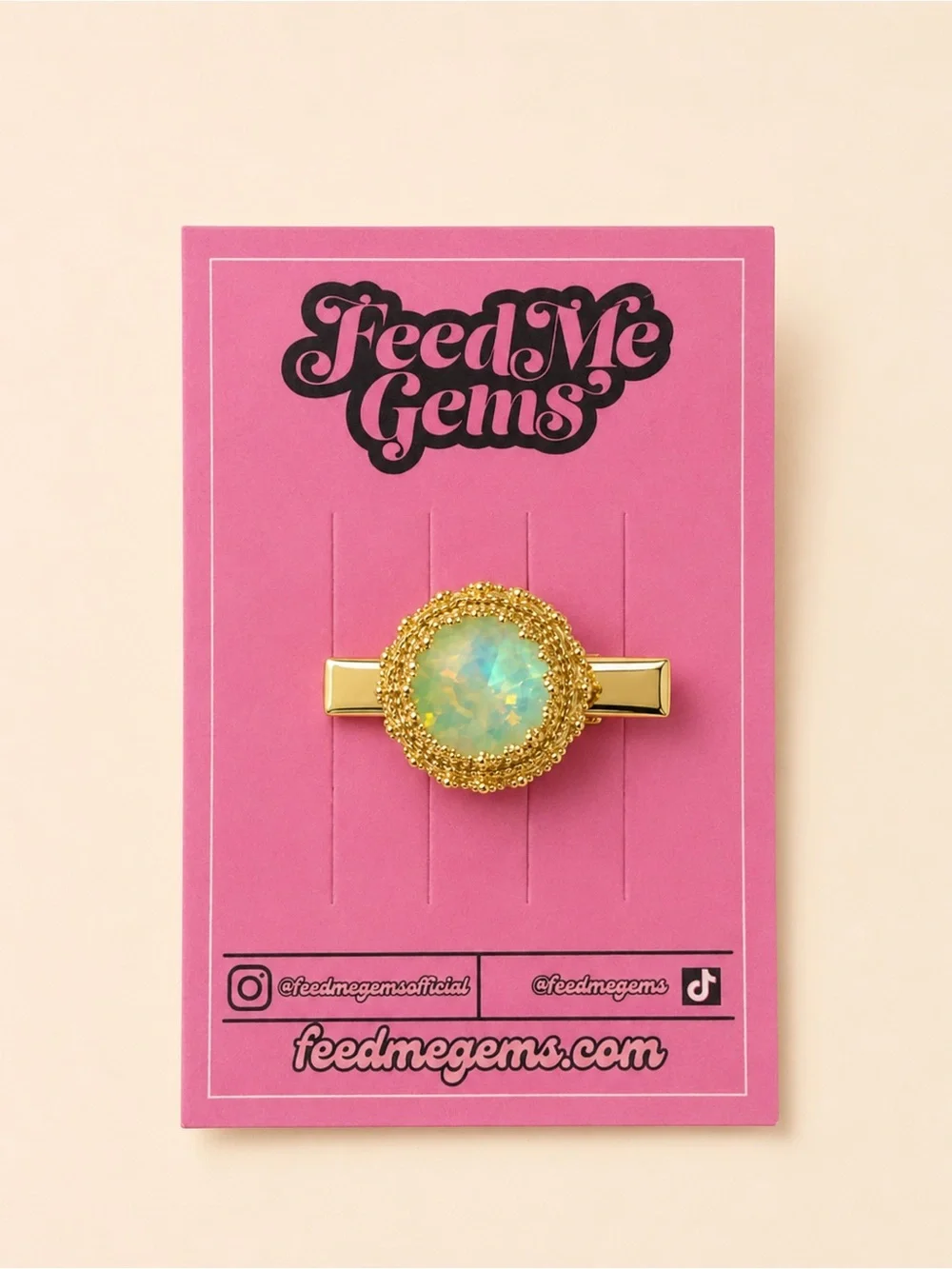 Feed Me Gems Pistachio Queen Hair Candy Clip NWT
